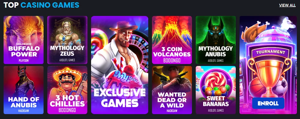 MyStake Casino Spellen